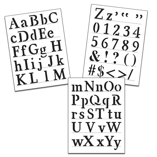 Traditional Alphabet Stencils 3-pack – Ken Oliver Crafts
